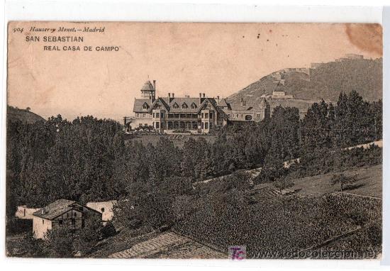 Postales: TARJETA POSTAL DE SAN SEBASTIAN. REAL CASA DE CAMPO. 904 HAUSER Y MENET