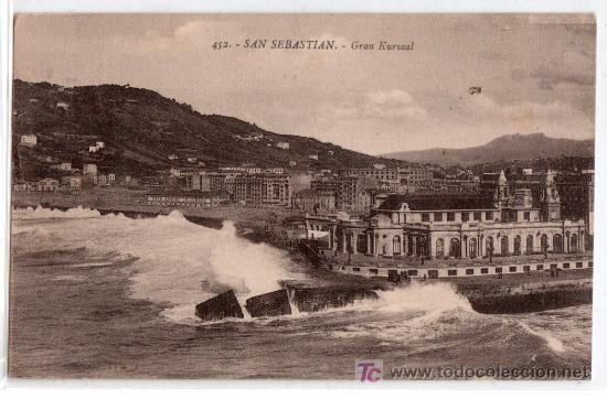 Postales: TARJETA POSTAL DE SAN SEBASTIAN N&ordm; 452. GRAN KURSAAL. FOTO EDITOR G. G. GALARZA