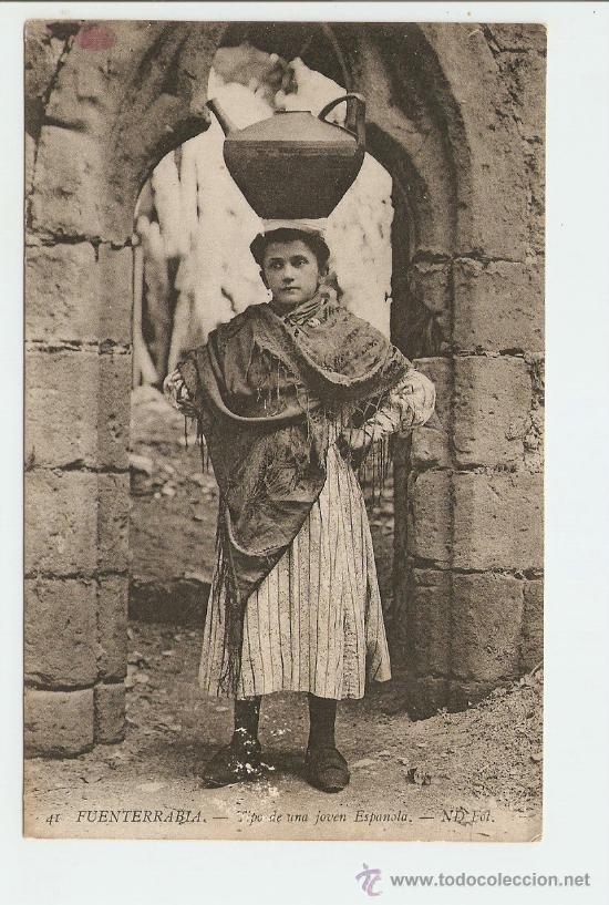 Postcards: Fuenterrab&iacute;a - Tipo de una joven Espa&ntilde;ola