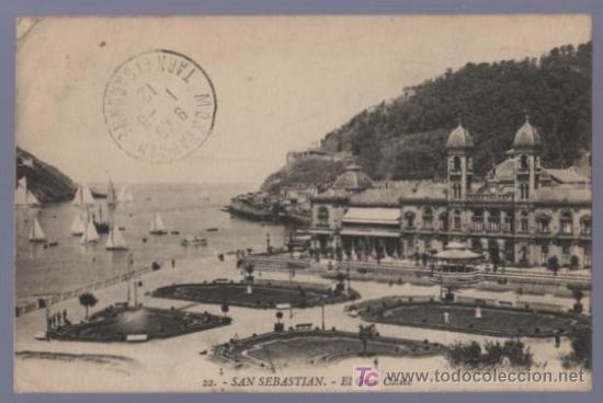Postkarten: TARJETA POSTAL ANTIGUA DE SAN SEBASTIAN. 22. EL GRAN CASINO. EDICI&Oacute;N G.G. GALARZA.