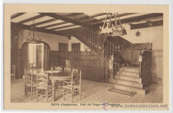Postales: TARJETA POSTAL DE DEVA HALL DEL HOGAR DEL PRODUCTOR GUIPUZCOA - Foto 1