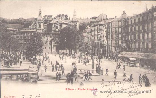 Postales: BILBAO- PASEO ARENAL