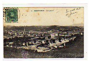 Cartoline: Renteria. Vista general. Guipuzcoa. n&ordm; 77. Circulada. Edici&oacute;n G.G. Galarza. San Sebastian