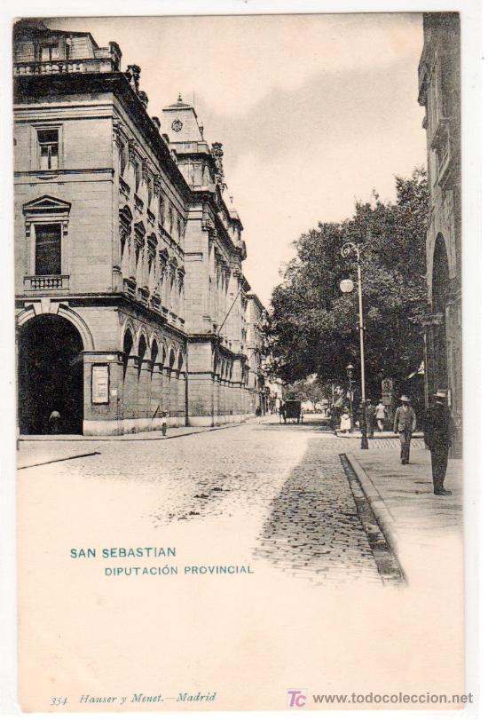 Postales: TARJETA POSTAL DE SAN SEBASTIAN. DIPUTACION PROVINCIAL. 354 HAUSER Y MENET