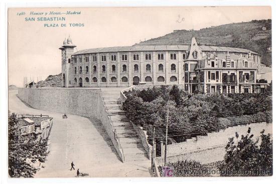 Postales: TARJETA POSTAL DE SAN SEBASTIAN. PLAZA DE TOROS. 1486 HAUSER Y MENET