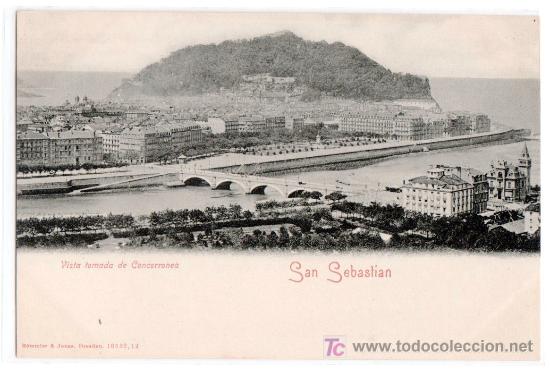 Postales: TARJETA POSTAL DE SAN SEBASTIAN. VISTA TOMADA DE CONCORRONEA. ROMMIER & JONAS N&ordm; 10532