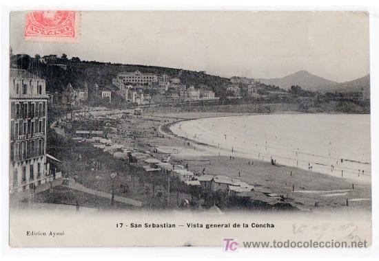 Postales: TARJETA POSTAL DE SAN SEBASTIAN N&ordm; 17. VISTA GENERAL DE LA CONCHA. EDICION AYANI