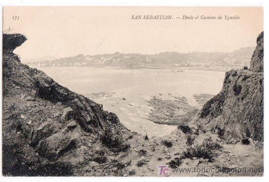Postales: TARJETA POSTAL DE SAN SEBASTIAN N&ordm; 173. VISTA DESDE EL CAMINO DE IGUELDO