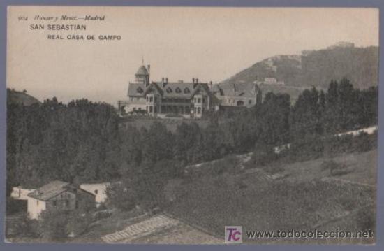 Postcards: TARJETA POSTAL ANTIGUA DE SAN SEBASTIAN. REAL CASA DEL CAMPO. HAUSER Y MENET. 904.
