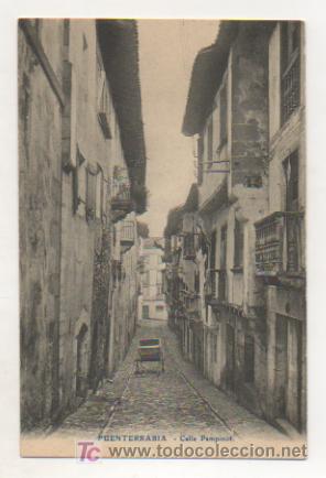 Postais: FUENTERRABIA. CALLE PAMPINOT.