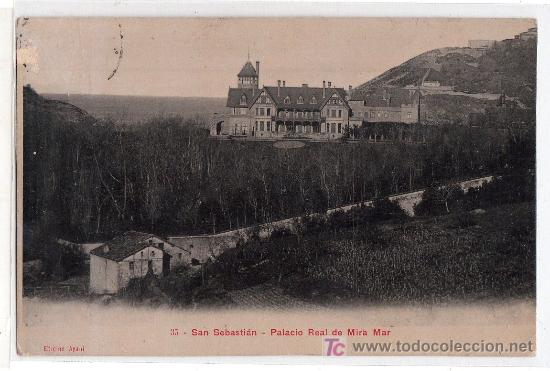 Postales: TARJETA POSTAL DE SAN SEBASTIAN N&ordm; 35. PALACIO REAL DE MIRAMAR. EDICION AYANI