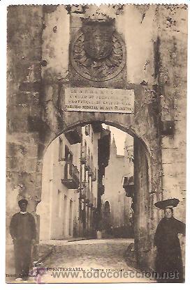 Postales: POSTAL FUENTERRAB&Iacute;A &ndash; PUERTA PRINCIPAL - Foto 1
