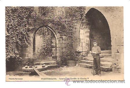 Postales: POSTAL FUENTERRAB&Iacute;A &ndash; INTERIOR DEL CASTILLO DE CHARLES V - Foto 1