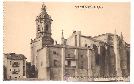Postales: POSTAL FUENTERRAB&Iacute;A &ndash; LA IGLESIA - Foto 1