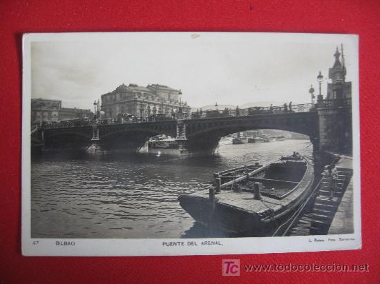 Postales: BILBAO - PUENTE DEL ARENAL - Foto 1