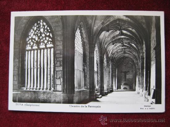 Postales: DEVA (GUIPUZCOA) CLAUSTRO DE LA PARROQUIA - POSTAL MONIPEL - Foto 1