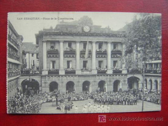 Postales: SAN SEBASTIAN - PLAZA DE LA CONSTITUCION - Foto 1