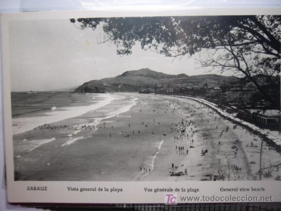 Postales: ZARAUZ.  GUIPUZCOA.  ED. BASURKA.  CIRCULADA. - Foto 1