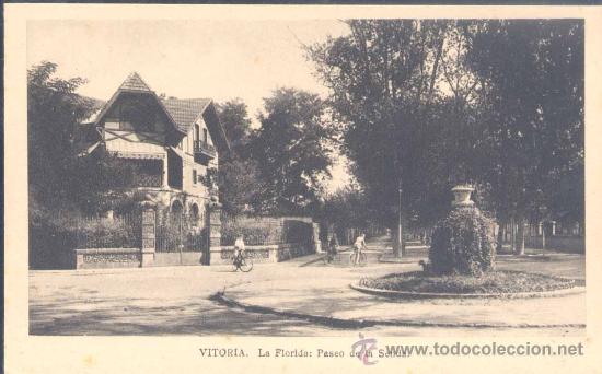 Postales: VITORIA(&Aacute;LAVA).-LA FLORIDA: PASEO DE LA SENDA