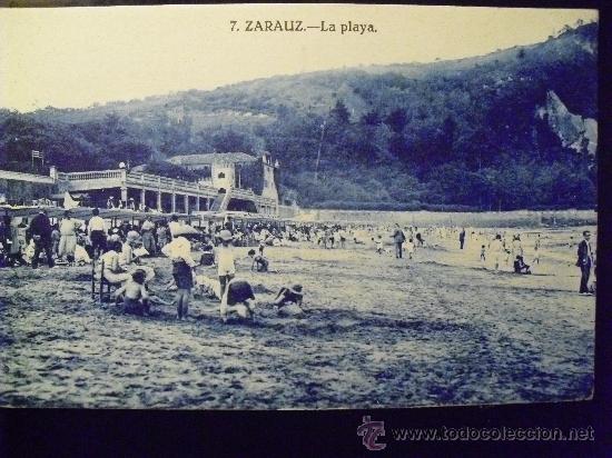 Postales: ZARAUZ - LA PLAYA - Foto 1