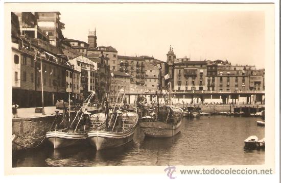 Postales: SAN SEBASTIAN. BARCOS PESQUEROS. PUERTO