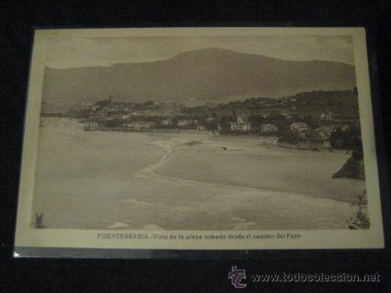Postcards: POSTAL DE FUENTERRABIA, VISTA DE LA PLAYA TOMADA DESDE EL CAMINO DEL FARO. EDIT. L. ROISIN.