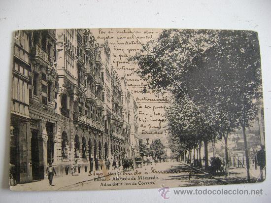 Postales: BILBAO.ALAMEDA DE MAZAREDO.ADMINISTRACION DE CORREOS.18002