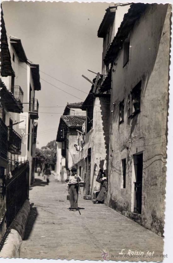 Postales: ALGORTA(VIZCAYA).-CALLE ANTIGUA