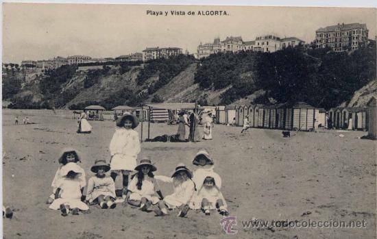 Postales: ALGORTA(VIZCAYA).-PLAYA Y VISTA - Foto 1