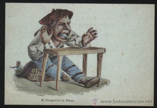 Postales: B-0052- EL GARGANTUA DE BILBAO. - Foto 1