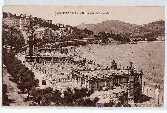 Postales: TARJETA POSTAL DE SAN SEBASTIAN. BALNEARIO DE LA PERLA. FOTO GALARZA N&ordm; 99