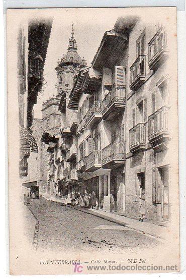 Postales: TARJETA POSTAL DE FUENTERRABIA, GUIPUZCOA N&ordm; 3. CALLE MAYOR. N. D. FOTO