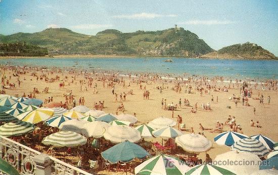 Postcards: SAN SEBASTIAN - PLAYA DE LA CONCHA (1962)