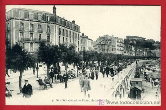 Cartoline: SAN SEBASTIAN , GUIPUZCOA , PASEO DE LA CONCHA , P38.822