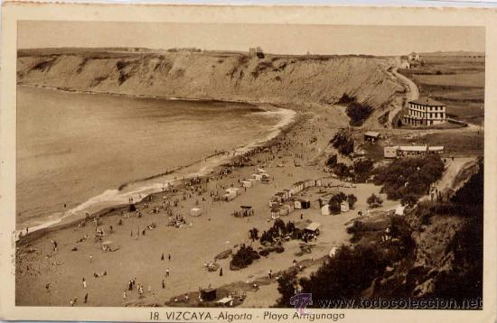 Postales: ALGORTA (VIZCAYA).- PLAYA ARRIGUNAGA - Foto 1