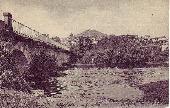Postales: hernani el puente de la villa - Foto 1