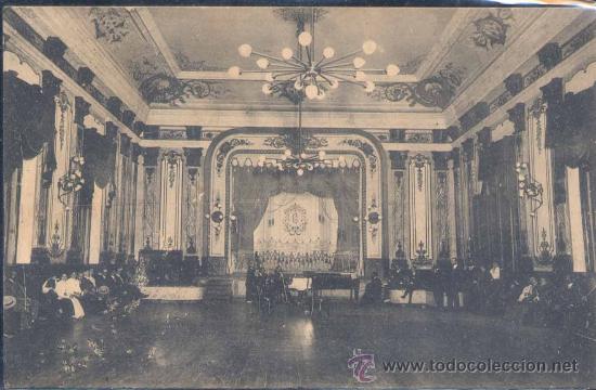 Postales: CESTONA (GUIPUZCOA).- SAL&Oacute;N DE FIESTAS DEL GRAN HOTEL