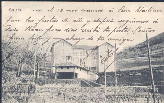 Postales: CESTONA (GUIPUZCOA).- LA ERMITA - Foto 1