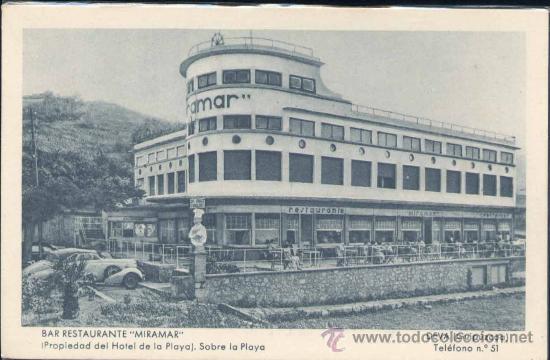 Postales: DEVA (GUIPUZCOA).- BAR RESTAURANTE MIRAMAR - Foto 1
