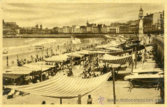 Postales: * SAN SEBASTIAN * - PLAYA DE LA CONCHA - Foto 1