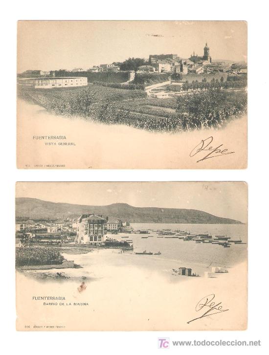 Postales: Fuenterrabia dos postales,1903 - Foto 1