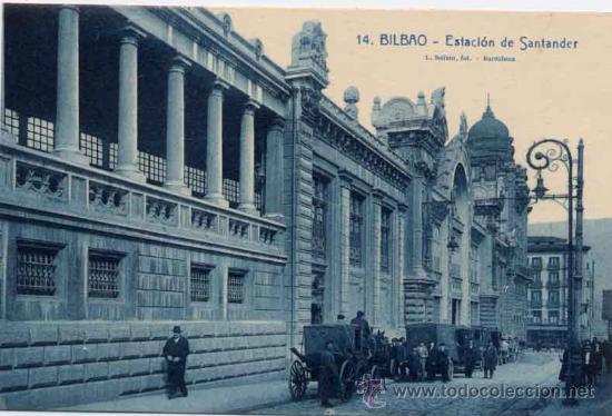 Postales: BILBAO (VICAYA).- ESTACI&Oacute;N DE SANTANDER - Foto 1