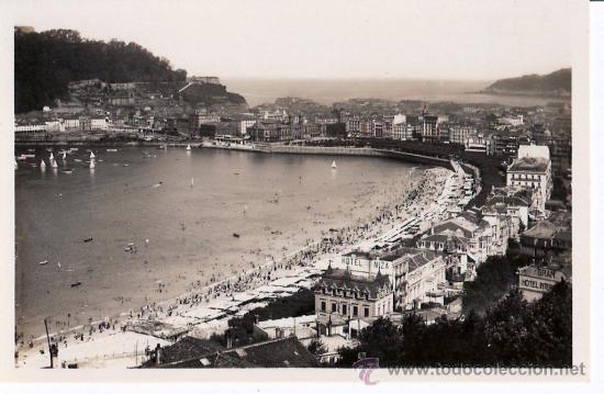 Cartoline: TARJETA POSTAL DE SAN SEBASTIAN, GUIPUZCOA. VISTA DESDE LA VILLA EVA ENEA. N&ordm; 248  FOT. GALARZA.