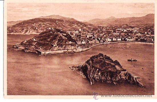 Cartoline: TARJETA POSTAL DE SAN SEBASTIAN, VISTA DESDE EL MONTE IGUELDO. N&ordm;41 FOTO GALARZA.
