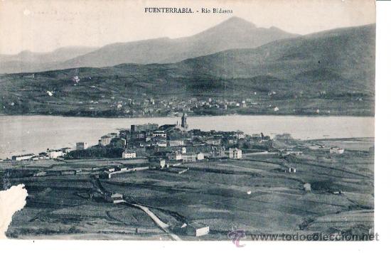Cartoline: TARJETA POSTAL DE FUENTERRABIA, GUIPUZCOA. RIO BIDASOA.