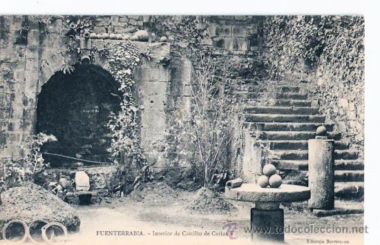 Postkarten: TARJETA POSTAL DE FUENTERRABIA, GUIPUZCOA. INTERIOR DE CASTILLO CARLOS V. TIBURCIO BERROTARAN.
