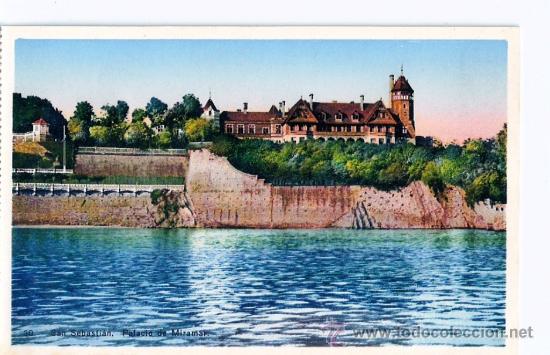 Postkarten: TARJETA POSTAL DE SAN SEBASTIAN, GUIPUZCOA.PALACIO DE MIRAMAR. N&ordm;30 FOTO GALARZA.