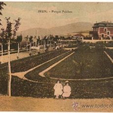 Postales: 1907 - GUIPUZCOA - IRUN. PARQUE PUBLICO. EDICION D. FERNANDEZ - SIN CIRCULAR. Lote 26943465