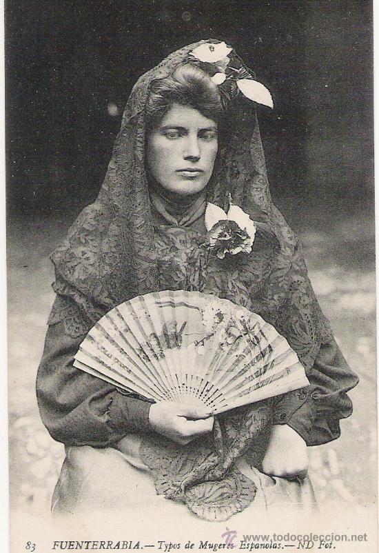 Cartes Postales: POSTAL FOTOGRAFICA. FUENTERRABIA. - Tipos de mujeres espa&ntilde;olas.