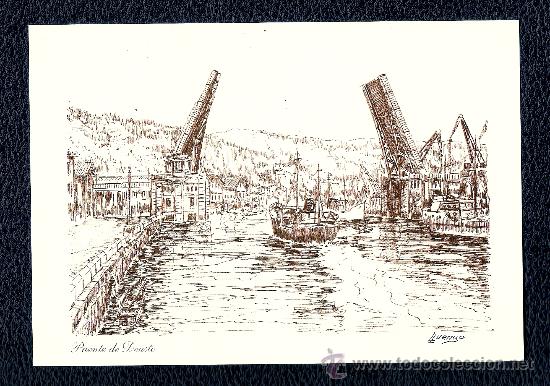 Postales: POSTAL DE BILBAO, PUENTE DE DEUSTO - Foto 1